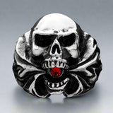 Hell Fire Skull Ring