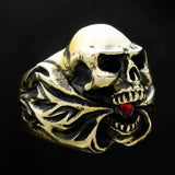 Hell Fire Skull Ring