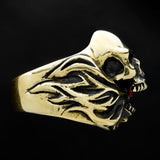 Hell Fire Skull Ring