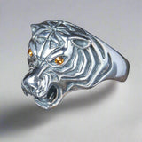 Tiger Ring with Marquise Eyes