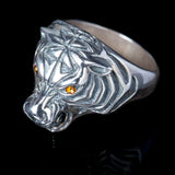 Tiger Ring with Marquise Eyes