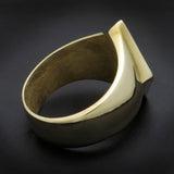 13 Bad Luck Diamond Face Ring
