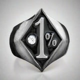 1% with Stone Diamond Face Ring