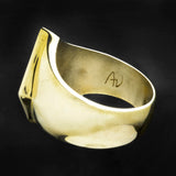 1%er Diamond Face Ring