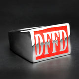 DFFD (Big Top Font)  4-Letter Ring