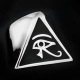 Egyptian Eye of Horus Ring (Triangle Shank)