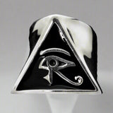 Egyptian Eye of Horus Ring (Triangle Shank)