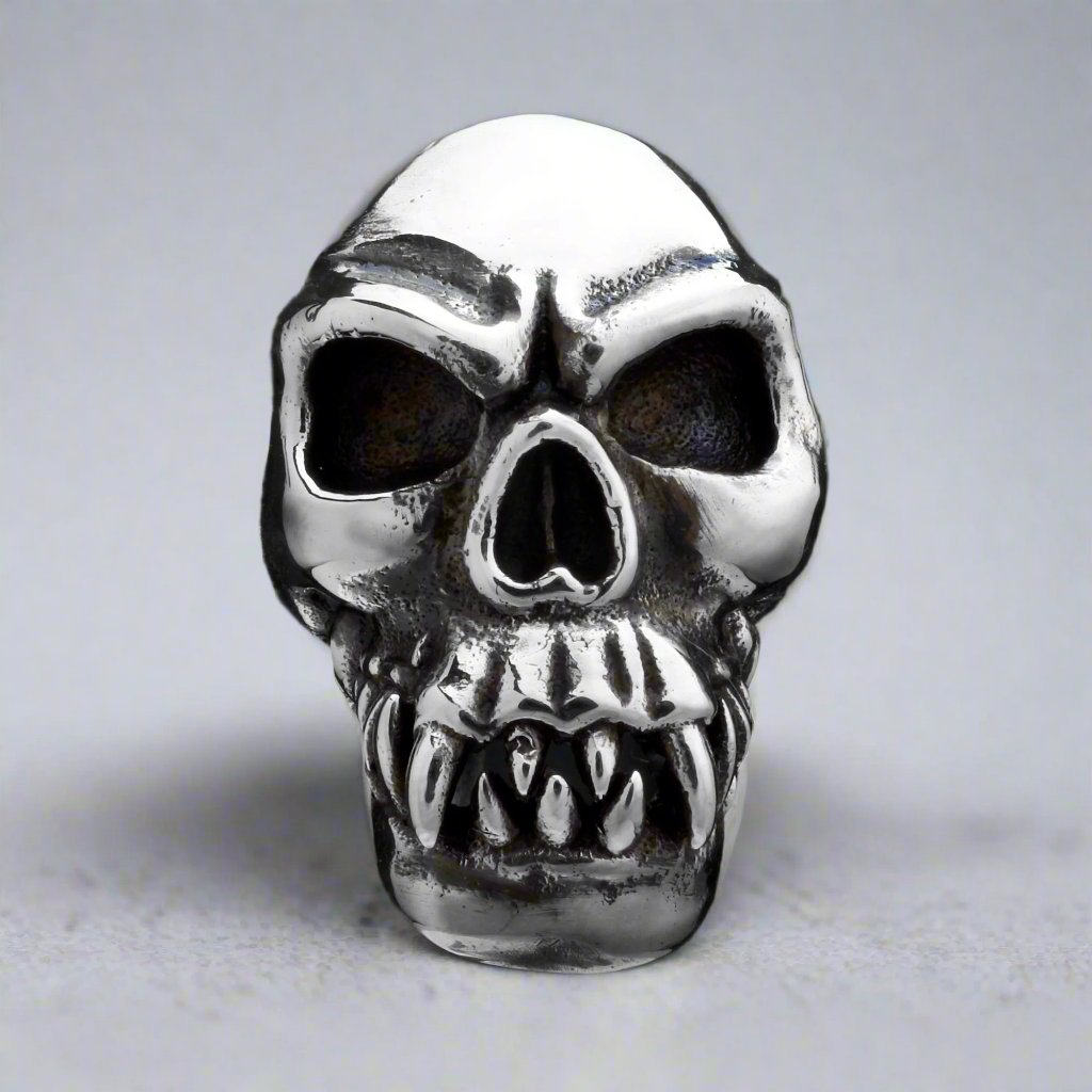Fang Skull Ring – Big Joes Biker Rings