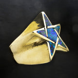 Enamel Pentagram Ring