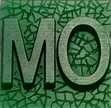 Helios Font - M to Q Two Letter Silver Rings