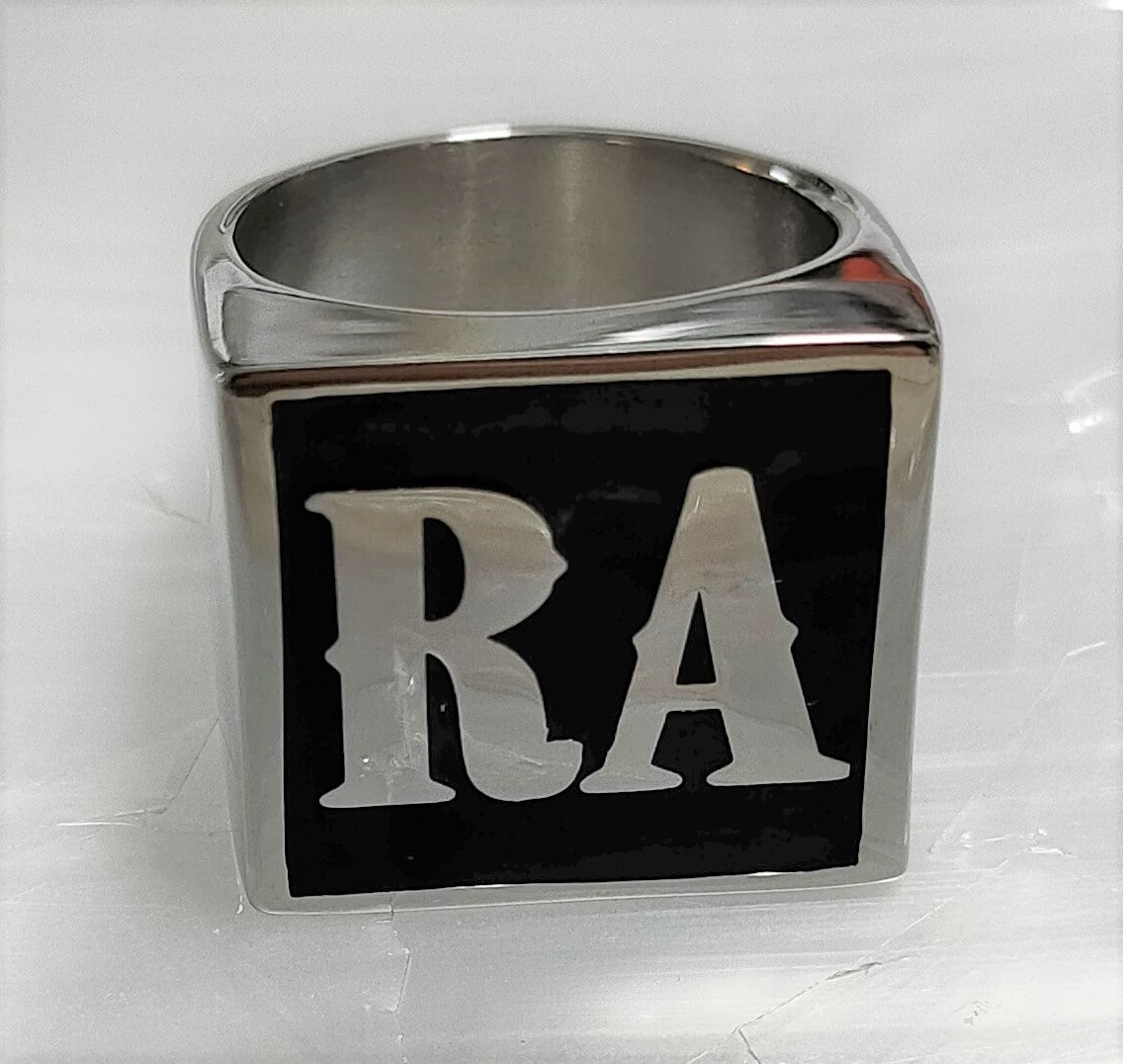 K22 Ambelyn Font R to Z Two Letter Silver Rings1