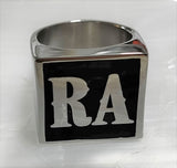 K22 Ambelyn Font - R to Z Two Letter Steel Rings