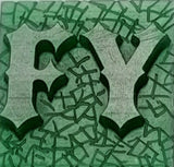 Various Ironrider Font - Two Letter Bronze Rings