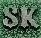 Various Ironrider Font - Two Letter Bronze Rings