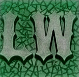 Various Ironrider Font - Two Letter Bronze Rings