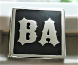 Various Ironrider Font - Two Letter Bronze Rings