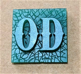 K22 Ambelyn Font - M to Q Two Letter Silver Rings