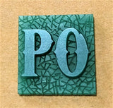 K22 Ambelyn Font - M to Q Two Letter Silver Rings
