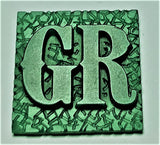 K22 Ambelyn Font - D to G Two Letter Bronze Rings