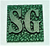 K22 Ambelyn Font - R to Z Two Letter Bronze Rings