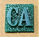 K22 Ambelyn Font  - A to C Two Letter Bronze Rings