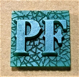 K22 Ambelyn Font - M to Q Two Letter Bronze Rings