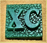 Oktave Font - R to Z Two Letter Silver Rings