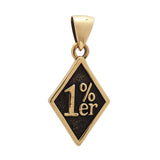 1%er Diamond Face Small Pendant