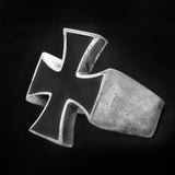 Iron Cross Enamel Ring