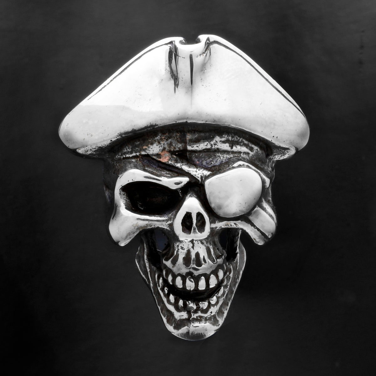 新作激安Brass ring skull pirates BK 真鍮製　ハンドメイド スカルパイレーツ リング　 彫金 一点物 ドクロ 指輪 海賊 ビンテージ インディアン その他