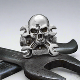 Skull and Wrenches Ring