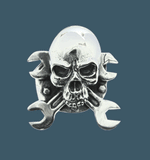 Skull and Wrenches Ring - Ring - Big Joes Biker Rings