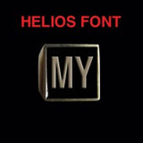 Helios Font - M to Q Two Letter Bronze Rings - Ring - Big Joes Biker Rings