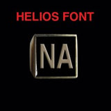 Helios Font - M to Q Two Letter Bronze Rings - Ring - Big Joes Biker Rings