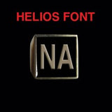 Helios Font - M to Q Two Letter Bronze Rings - Ring - Big Joes Biker Rings