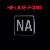 Helios Font - M to Q Two Letter Steel Rings - Ring - Big Joes Biker Rings