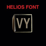 Helios Font - R to Z Two Letter Bronze Rings - Ring - Big Joes Biker Rings