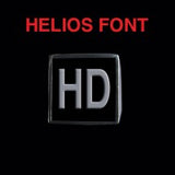 Helios Font - H to L Two Letter Silver Rings - Ring - Big Joes Biker Rings