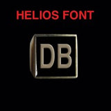 Helios Font - D to G Two Letter Bronze Rings - Ring - Big Joes Biker Rings