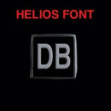 Helios Font - D to G Two Letter Steel Rings - Ring - Big Joes Biker Rings