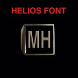 Helios Font - M to Q Two Letter Bronze Rings - Ring - Big Joes Biker Rings