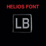 Helios Font - H to L Two Letter Silver Rings - Ring - Big Joes Biker Rings