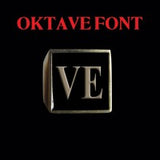 Oktave Font - R to Z Two Letter Bronze Rings - Ring - Big Joes Biker Rings