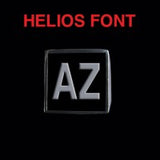 Helios Font - A to C Two Letter Silver Rings - Ring - Big Joes Biker Rings