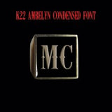 K22 Ambelyn Font - M to Q Two Letter Bronze Rings - Ring - Big Joes Biker Rings