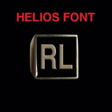 Helios Font - R to Z Two Letter Bronze Rings - Ring - Big Joes Biker Rings