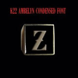 Square K22 Ambelyn Font 1-Letter Bronze Rings - Ring - Big Joes Biker Rings