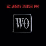 K22 Ambelyn Font - R to Z Two Letter Silver Rings - Ring - Big Joes Biker Rings