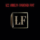 K22 Ambelyn Font - H to L Two Letter Bronze Rings - Ring - Big Joes Biker Rings