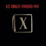 Square K22 Ambelyn Font 1-Letter Bronze Rings - Ring - Big Joes Biker Rings